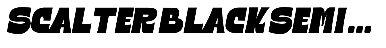 Scalter Black Semi Condensed Italic Sans